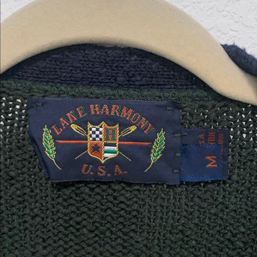 Vintage Lake Harmony Patchwork Oversized Cardigan… - image 2